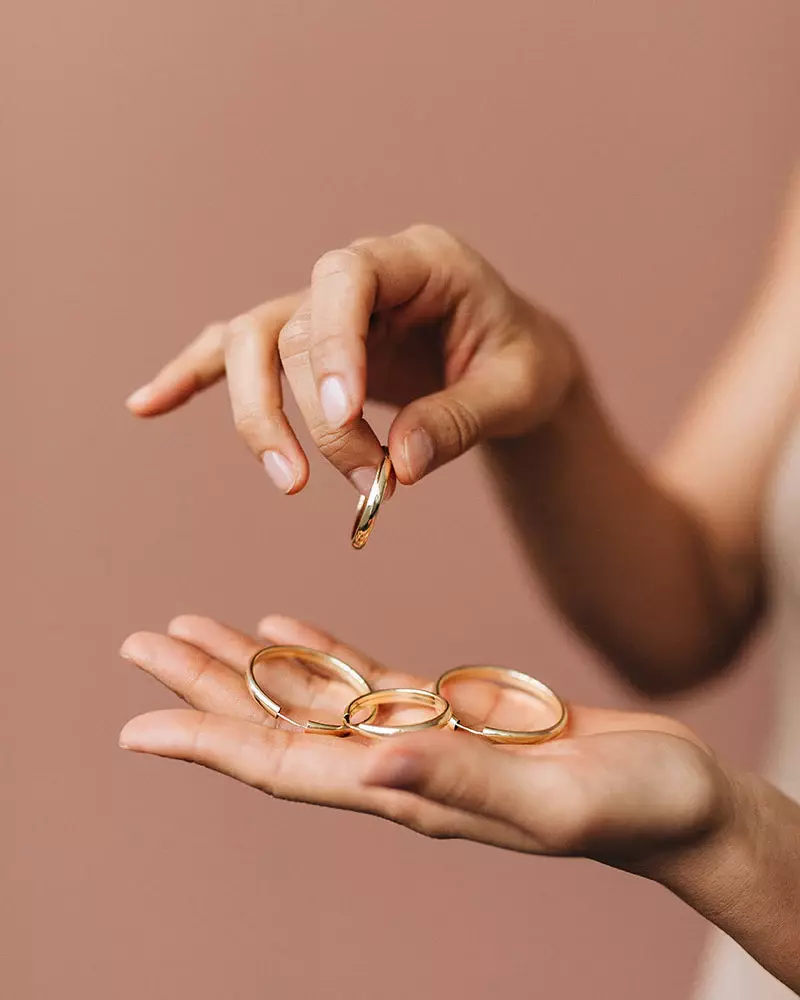 Pikfine Gilda Bold Creole 25 mm vergoldetes Silber